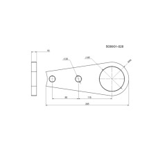 Плита бічної ступиці KOWALSKI 8245-036-010-280 косарки - Wirax
