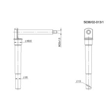 Шарнір навіски ROLMUS 82501-020-131 роторної косарки - Wirax