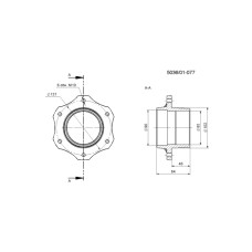 Ступиця тарілки ROLMUS 8245-036-010-775 косарки - Wirax
