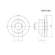 Втулка M10x1,5 тримача ножа ROLMUS 5036/01-085 косарки - Wirax (5036/01-085/1)