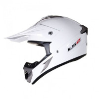 Кросовий шолом LS2 MX433 Race Solid White Gloss